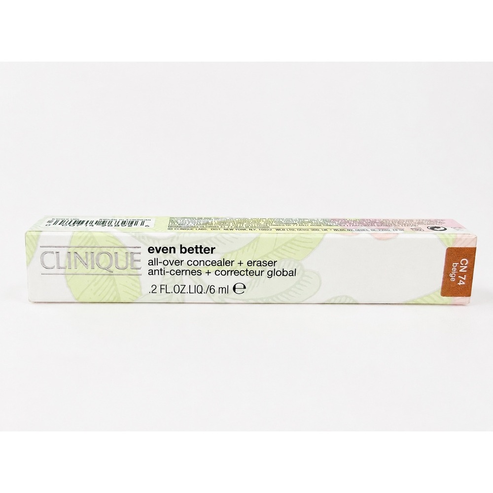 Clinique Concealer Even Better All-Over Eraser CN 74 Beige Full Coverage 6ml New